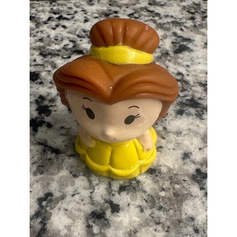 Disney Princess Belle Mini Figure Toy Yellow Dress For‎ Collectors finger puppet